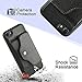 LAMEEKU iPhone SE Wallet Case, Shockproof iPhone 7 8 Case with Credit Card Holder Slot Leather Case, Protective Cover with Crossbody Chain Strap Wrist Strap for Apple iPhone 7/8/SE,4.7