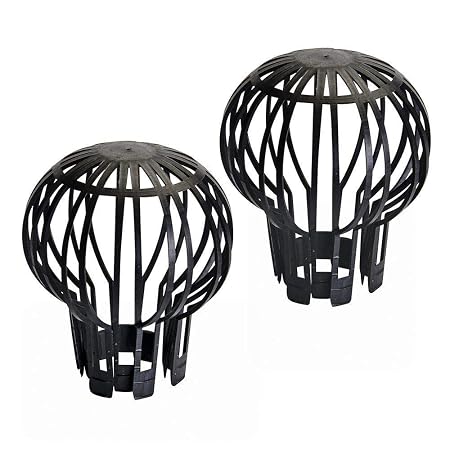 2 Piece Down Pipe Gutter Balloon Guard Filters Stops Blockage Leaves Debris New (7795735155172)