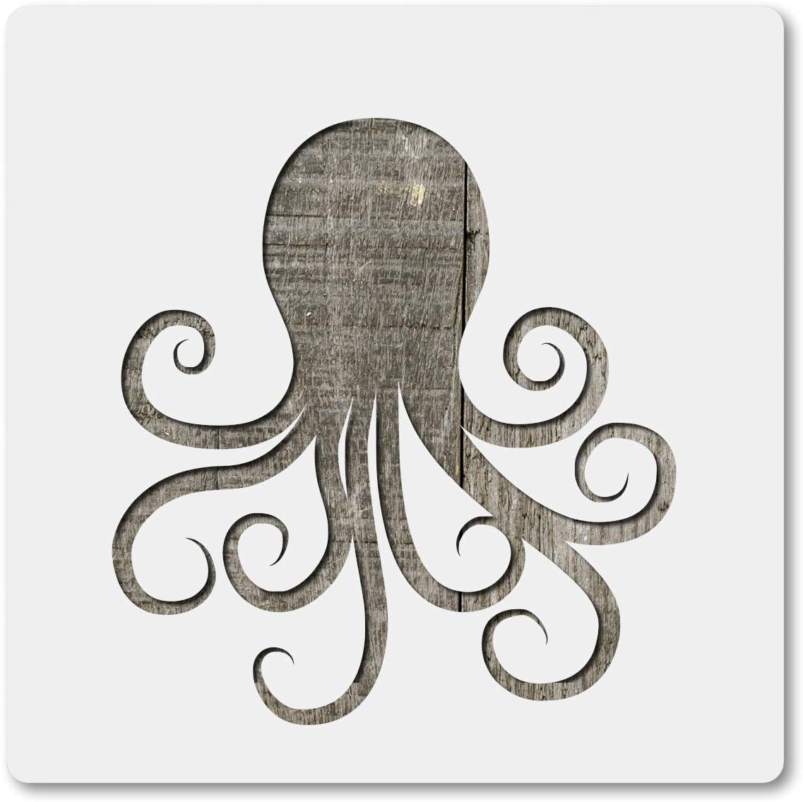 Download Food Airbrushing Painting Octopus Mylar Reusable Stencil For Wood Diy Crafts Shoes Food Safe Craft Supplies Tools Tools Delage Com Br