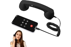 Retro Phone Handset for iPhone & Android,2026 New Type-C Retro Telephone Wired Handset with Microphone & Speaker,90s Style Ce