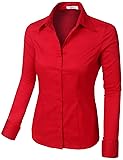 LE3NO Womens Plus Size Easy Care Work Office Formal