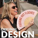 Fisura Original Folding Fan with Hanger Colourful Wood Gift view 2