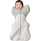 Love to Dream Swaddle UP Warm, 2.5 TOG, Dramatically Better Sleep, Allow Baby to Sleep in Preferred Arms Up Position for Self-Soothing, Snug Fit Calms Startle Reflex, 5-8.5lbs, Olive Bees