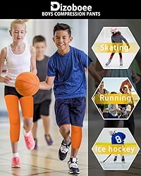Dizoboee Youth Boys Compression Pants One Leg 3/4
