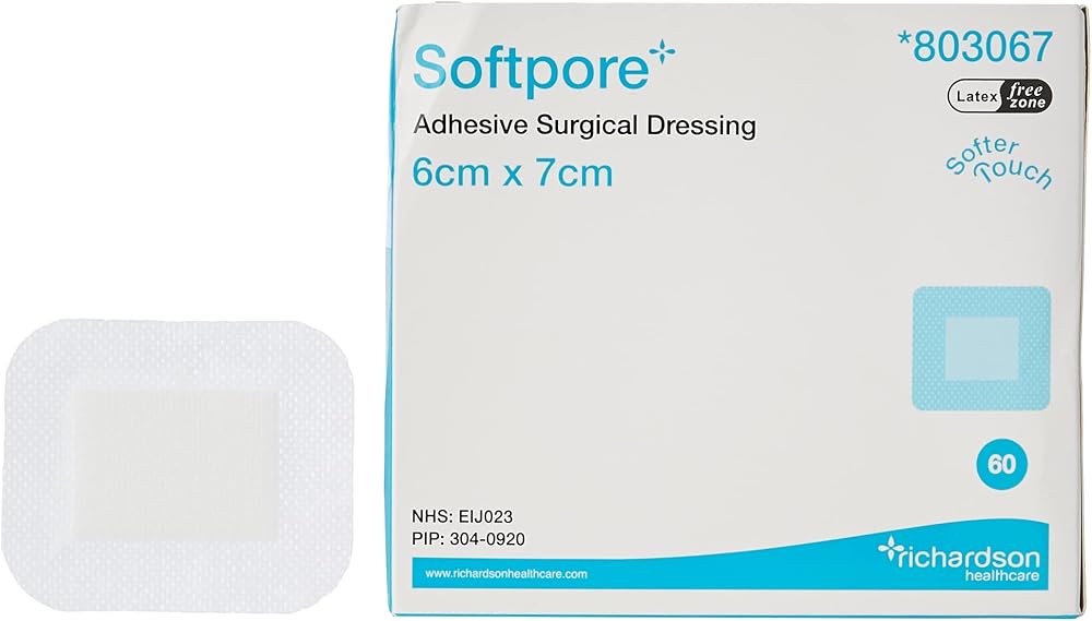 Softpore 803067 6cm x 7cm Pack of 60