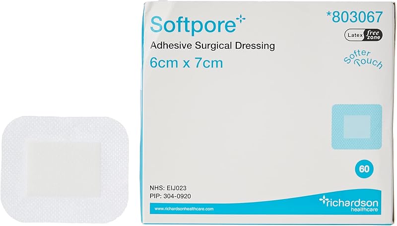 Softpore 803067 6cm x 7cm Pack of 60