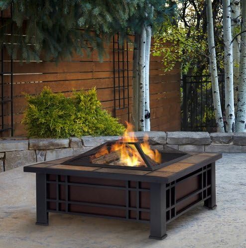 Amazon Com Patio Furniture Premium Wood Burning Fire Pit Patio