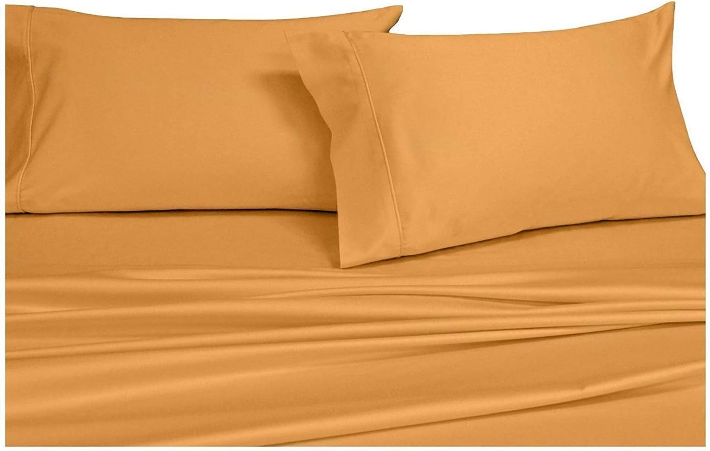 Deep Pocket Adjustable Cal King Bed Sheets 4PC Solid Blue 100 Cotton 