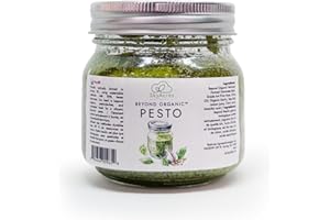 Fresh Genovese Basil & Pine Nut Pesto - Vertically Farmed, No Pesticides, Artisanal Flavor, Vegan