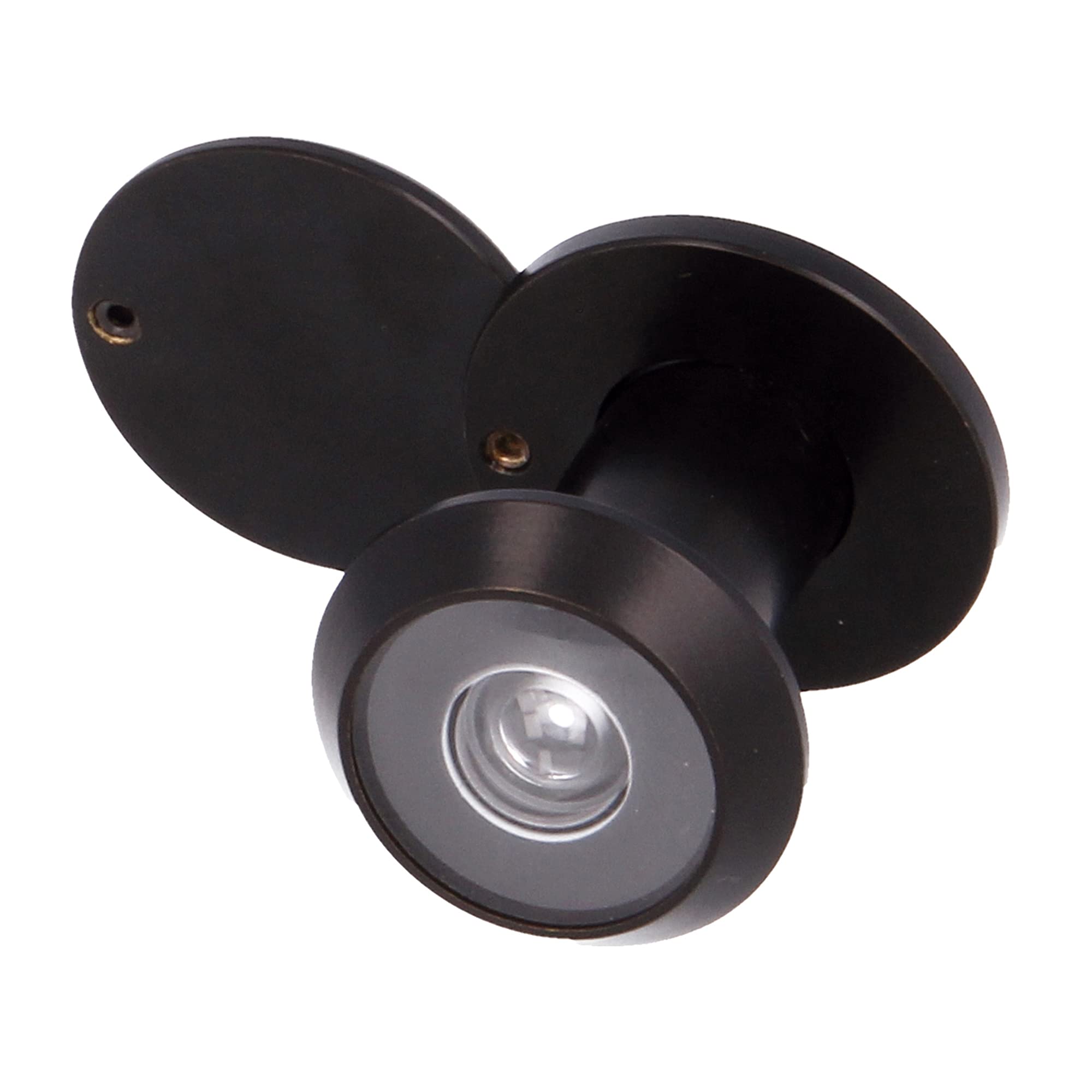 Amig - Door Viewer | Super-Angle Lens | for Interior and Exterior Entry Doors | Matte Black | Brass | Measurements: Diameter 14 mm | Door Thickness 25-42 mm