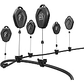 AMVR VR Cable Management, 6 Packs Retractable Ceiling Pulley System Compatible with Meta Quest 3S/3/2/Rift/Rift S/Valve Index