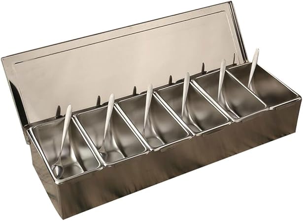 Caja de condimentos, tanque de almacenamiento de sal de azúcar: Amazon.es: Hogar