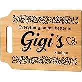 Gigi Gifts for Grandma – Gigis Cutting Board Kitchen Wall & Counter Decor, Unique Birthday, Christmas & Mother’s Day Gift Idea