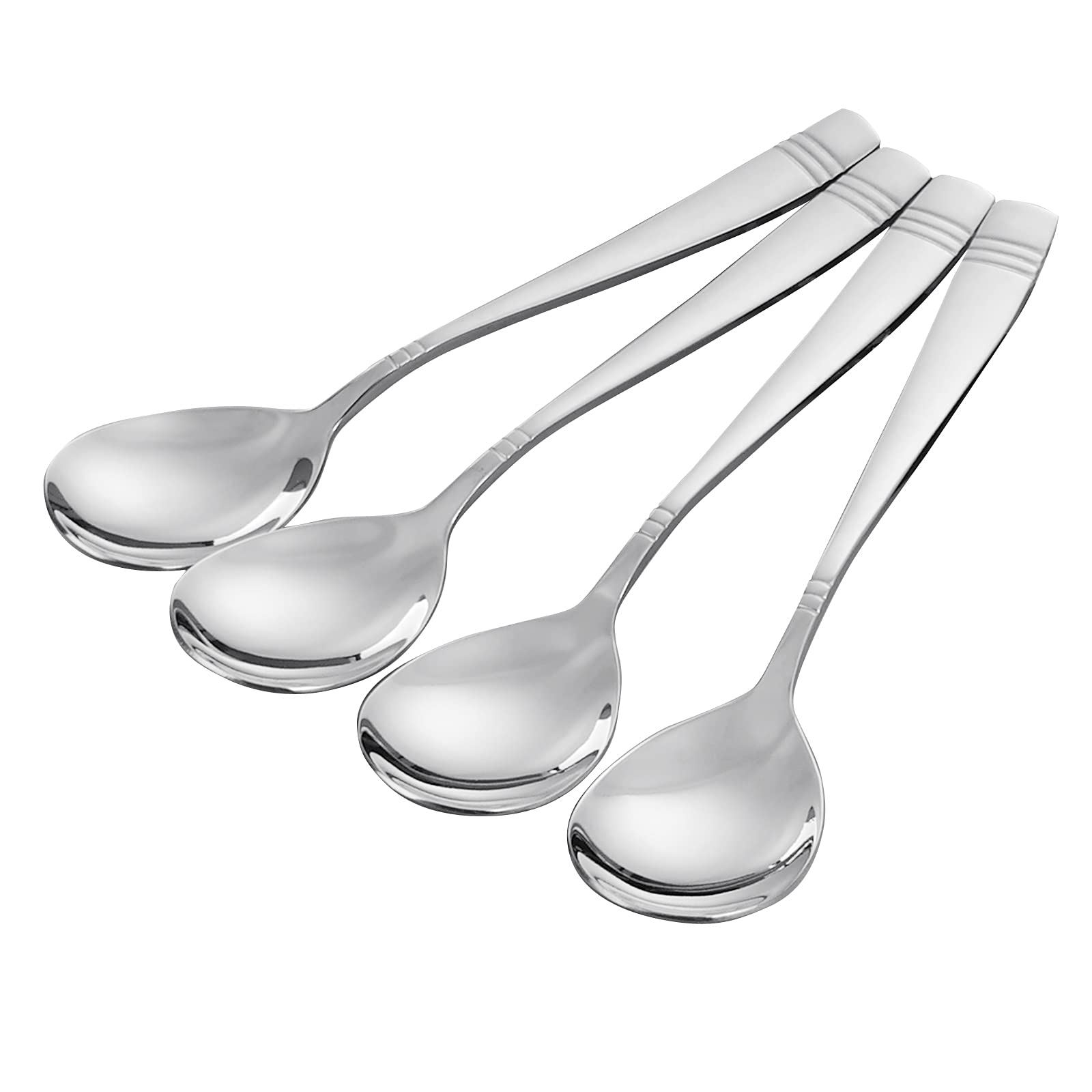 Easymanie Stainless Steel Large Table Serving Spoons Set of 6