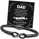GBTBYS To My Son/Grandson/Man/Dad Bracelet Birthday Gifts for Men | Leather Bracelet Gifts for Boyfriend Husband Brother Nephew