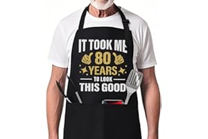 30th 40th 50th 60th 65th 70th 75th 80th 90th Birthday Gifts for Men Women, Funny Apron for Grilling Cooking Baking
