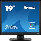 iiyama E1980D-B1 19 Inch LCD Monitor 1280x1024 VGA DVI TN Panel view 1