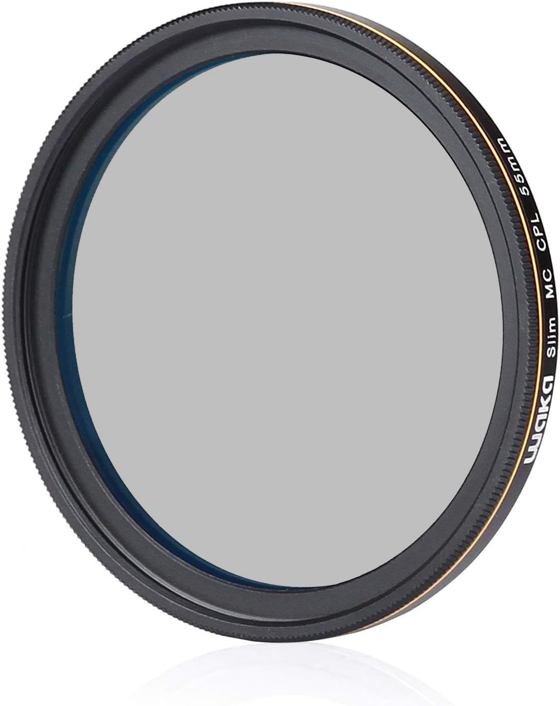 waka 55mm Circular Polarizing Filter, Ultra Slim 16 Layers MRC CPL Glass Polarizer Filter for Canon Nikon Sony DSLR Cameras Lens