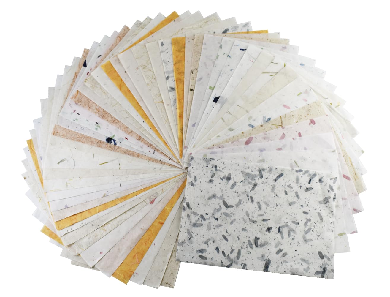 RATREE SHOP 50 Sheets A4 Thin Natural Leaves Rice Straw Mulberry Paper Sheets Art Tissue Washi Paper Design Craft Art Origami Suppliers Card Making