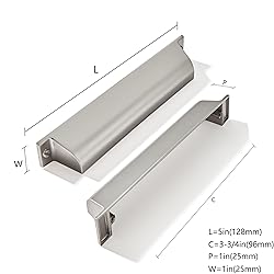 ZAUYX 5 Pack 3-3/4 Inch Center to Center Brushed