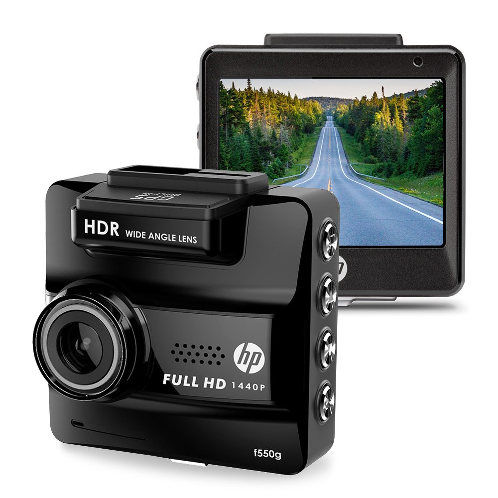 Amazon.com: HP Dash Cam for Cars HD 1440P Built-in GPS DVR Vehicle  Dashboard Digital Car Camera Recorder, High Video Quality, Super Night  Vision, G-Sensor, ...