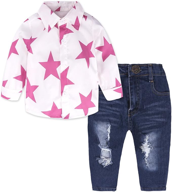 baby girl pink jeans