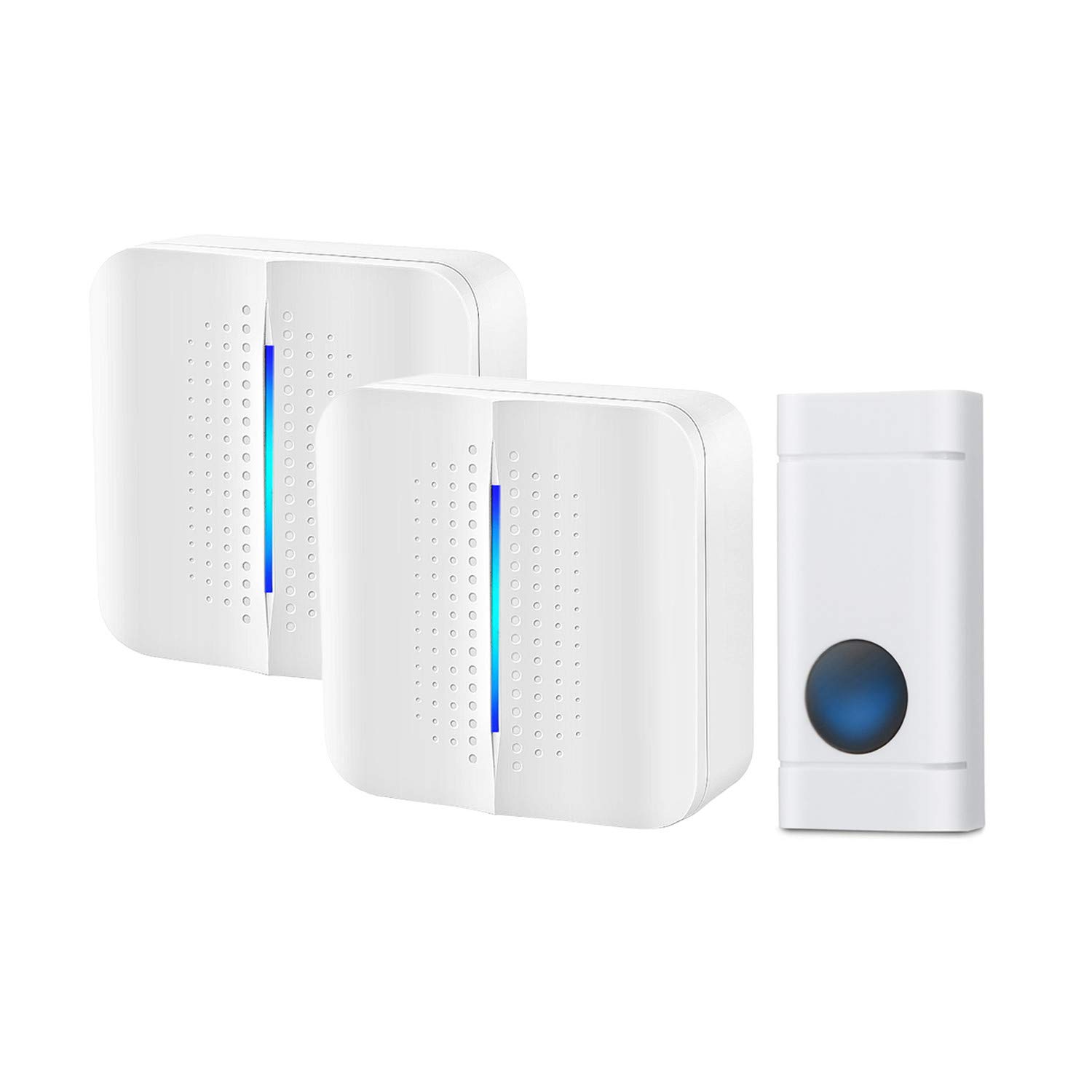 Wireless Door Bell, Long Range, 1 Button, 2 Chimes, Operating at 500 Ft