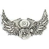 Hot Leathers Motor and Wings Pin