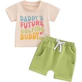 Toddler Baby Boy Summer Clothes Letter Print Short Sleeve Shirt Tops and Shorts Set Summer Outfit 2Pcs
