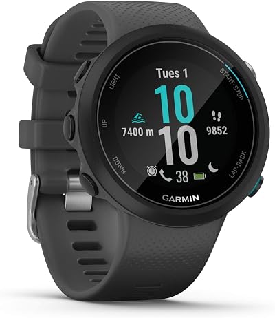 Garmin Swim 2 GPS 42mm Smartwatch Slate Grey Pool Open Water HR on Wrist