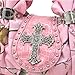 Realtree Studded Camouflage Satchel Bag with Rhinestone Cross