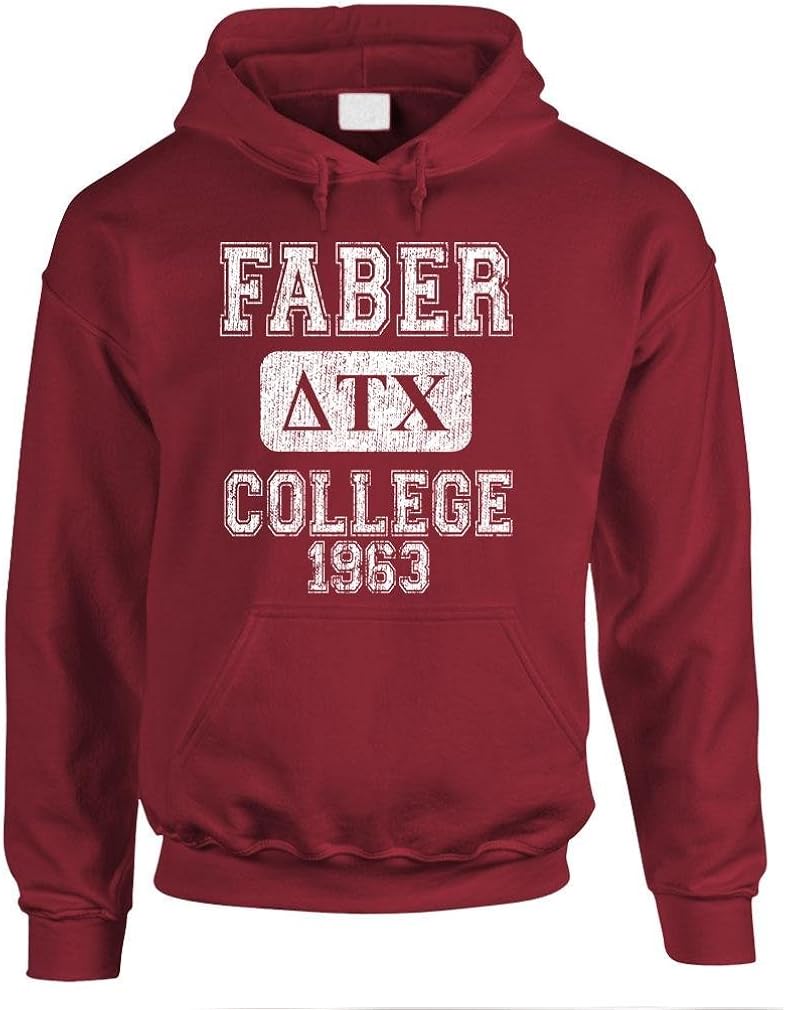 Faber College - Delta Tau chi Belushi House - Mens Pullover Hoodie: Clothing