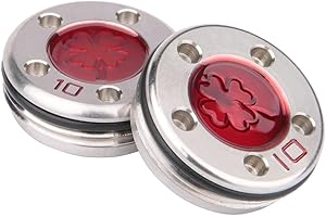 GENERIC OGECLF 2pcs Red Lucky Clover Golf Weights for Titleist Scotty Cameron Newport, Phantom, Futura, GoLo, California Putters 5g 10g 15g 20g 25g 30g 35g 40g 45g for Option