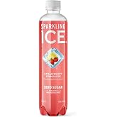 Sparkling Ice, Strawberry Lemonade Sparkling Water, Zero Sugar Flavored Water, with Antioxidants and Vitamins, 17 fl oz Bottle