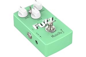 Musiclily Pro Octave Fuzz Guitar Effects Pedal DC 9V Adapter Powered for Electric Guitar Bass True Bypass