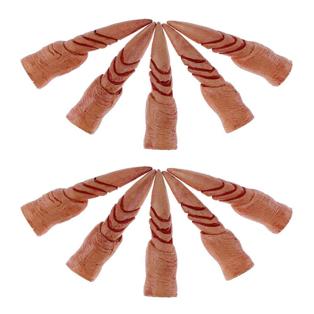 DONEMORE7 Halloween Witch Finger False Finger Set Simulation Animal Nails Halloween Horror Accessories Suitable for Halloween Party Decoration and Role Play