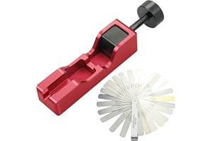 KOHUIPU Universal Spark Plug Gap Tool with feeler gauge for Most 10mm 12mm 14mm 16mm Spark Plugs, Red