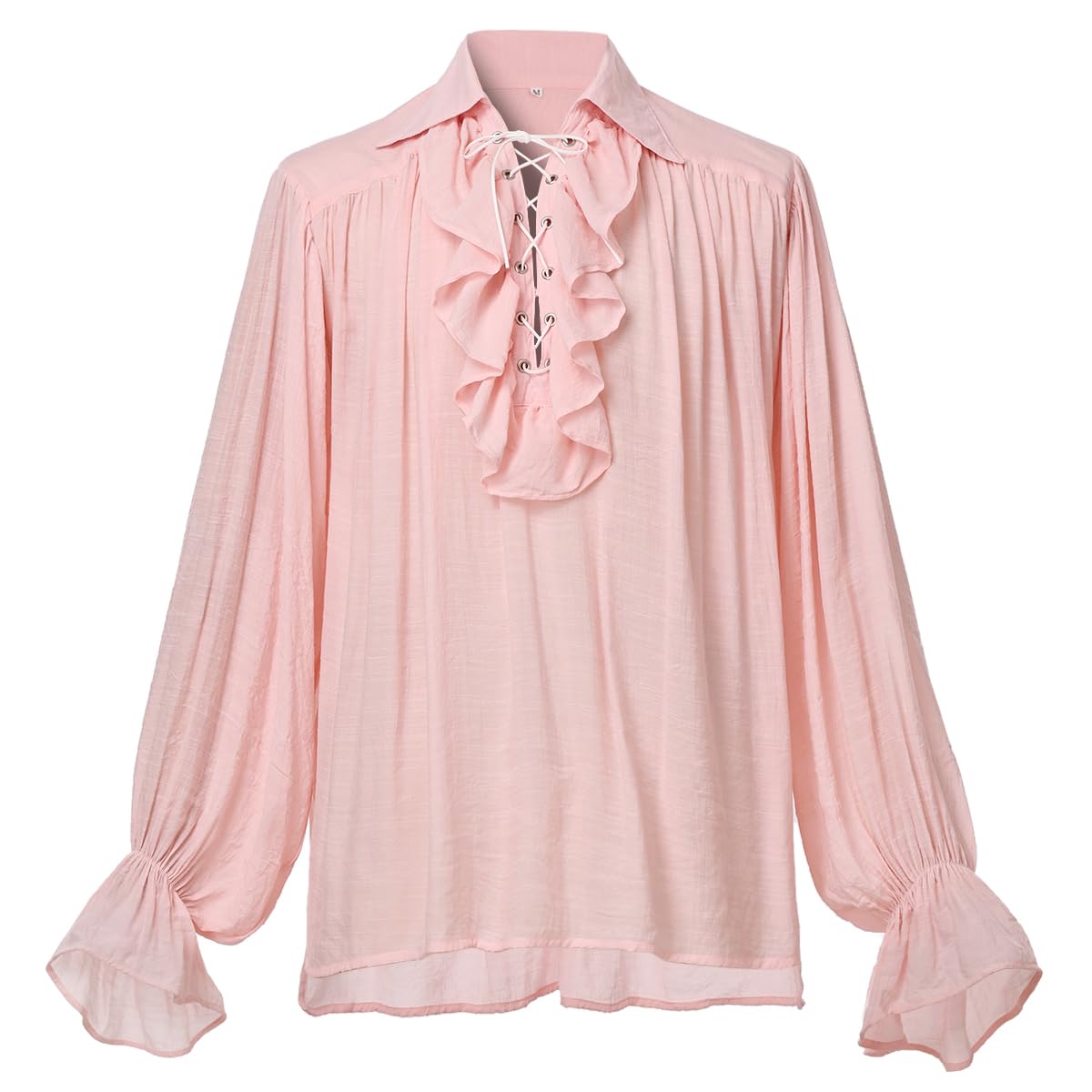 GRACEART Men Medieval Pirate Shirt Women Vampire Renaissance Shirts Nordic Captain Victorian Tops