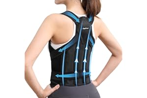 SUPTRUST Back Brace Posture Corrector for Women and Men, Back Support Belt for Women, Upper Back Brace for Posture, Back Straightener Posture Corrector, Upper and Lower Back Pain Relief, Sciatica Pain Relief, Scoliosis Back Brace, Hunchback Corrector(Large Size)