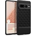 Caseology Parallax for Google Pixel 7 Pro Case 5G [Military Grade Drop Tested] Enhanced Ergonomic Design Case (2023) - Matte Black