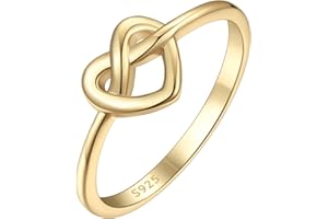 ChicSilver 925 Sterling Silver Love Knot Promise Ring High Polish Comfort Fit Band Ring Size 4-12(With Gift Box)