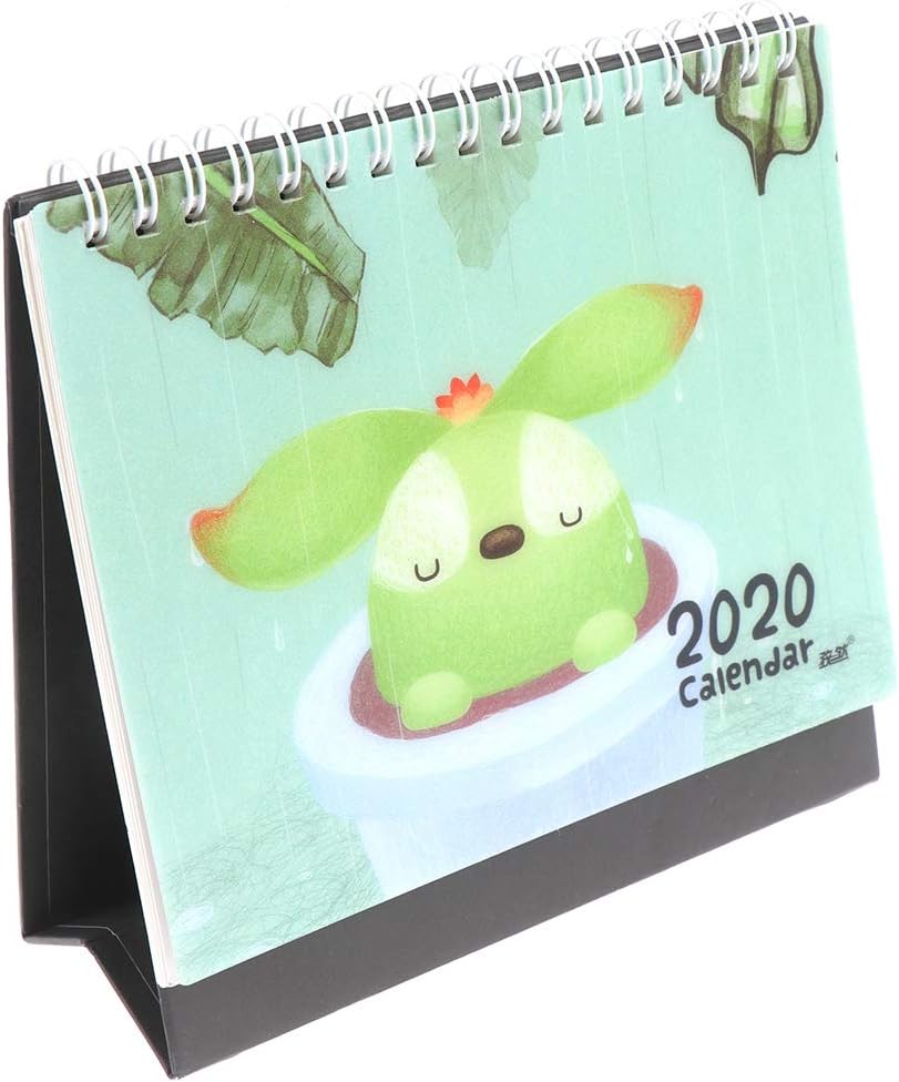 FADACAI 1 Pc 2020 Desk Calendar Creative Schedule Memo DIY Stand Up Calendar Planner Month-to-View Family Organiser