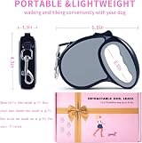ANCOOLE Retractable Dog Lead 5M 16FT 360° Tangle-Free Nylon Tape Anti-Slip view 2