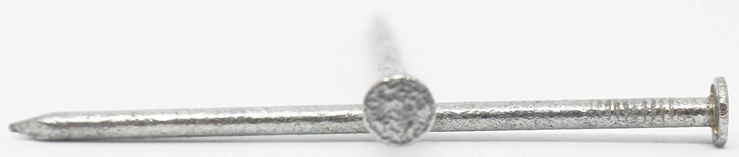 Galvanised Round Wire Nails 30mm x 2.36mm 1kg Tray, Silver