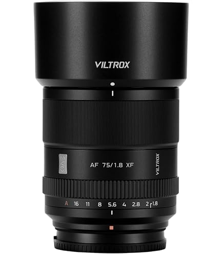 Amazon.com : VILTROX 75mm F1.8 EVO XF-Mount Lens for Fuji, APS-C