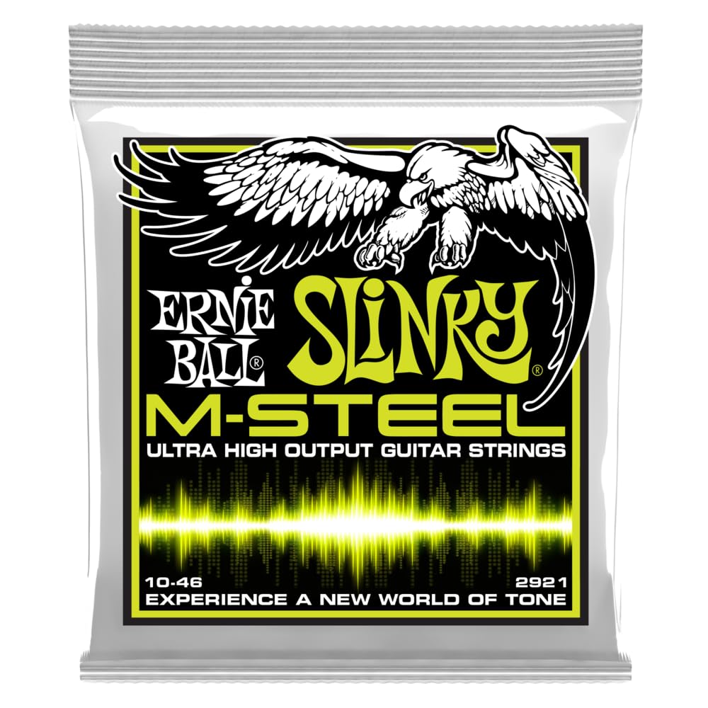 Ernie Ball P02921 Regular Slinky M-Steel Electric Guitar Strings - 10-46 Gauge