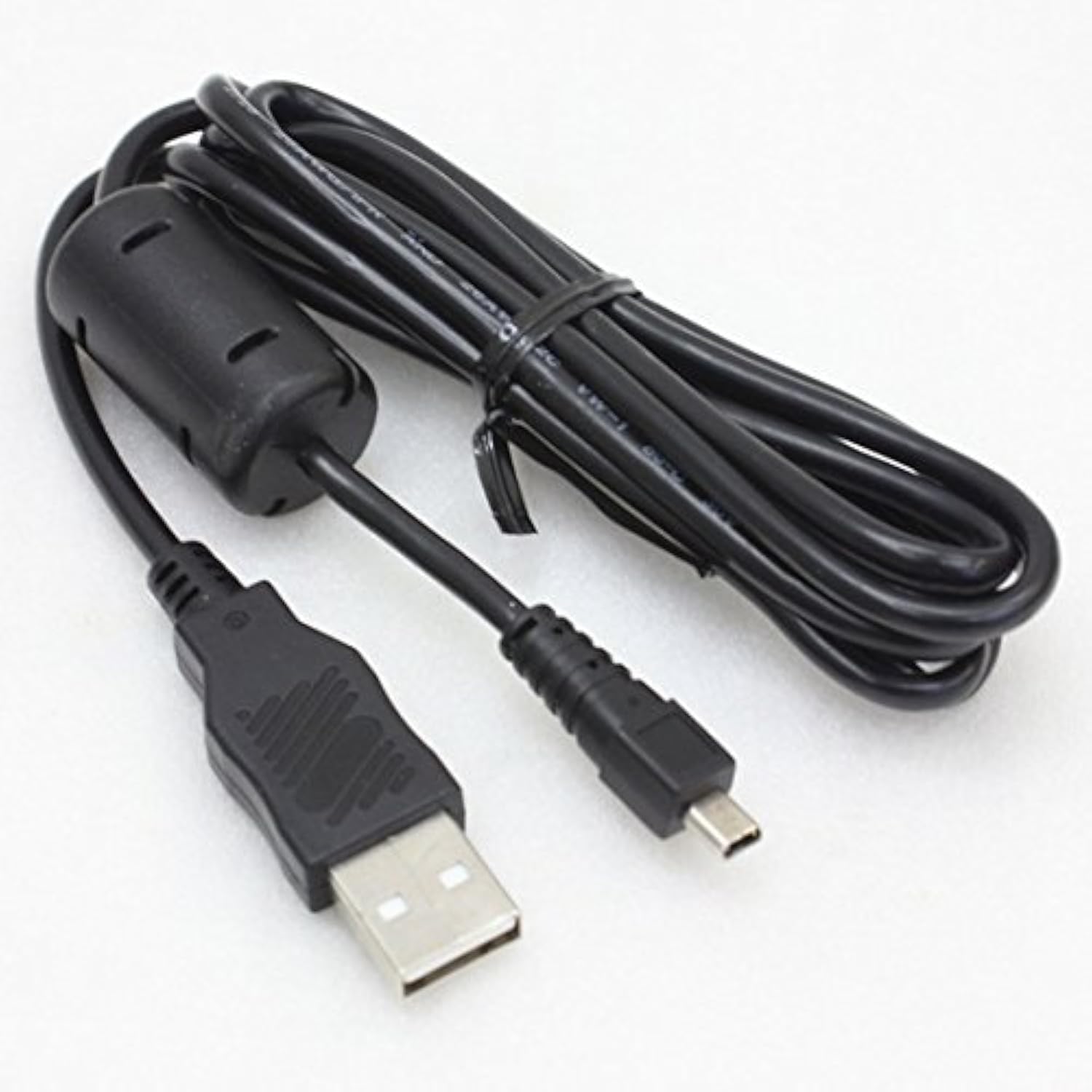 Keple UC-E6 USB Data Sync & Photo Image Transfer Cable Lead Compatible with Sony Alpha: DSLR-A200 | USB 2.0 A Male To Mini B 8-pin Flat Male | 1.5m