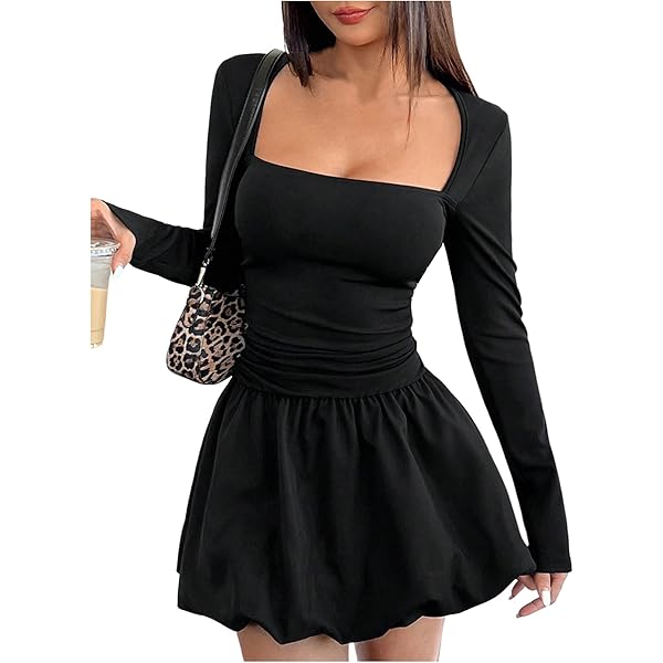 LOUSEA Women's Bodycon Maxi Dress high Neck Fall Knit