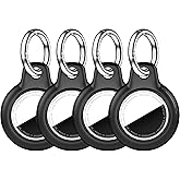 Waterproof for Airtag Holder,4 Pack Case with Full Wrap Design, with Keychain for Apple Airtag,Anti-Lost Protective Case for