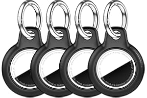 Waterproof for Airtag Holder,4 Pack Case with Full Wrap Design, with Keychain for Apple Airtag,Anti-Lost Protective Case for 